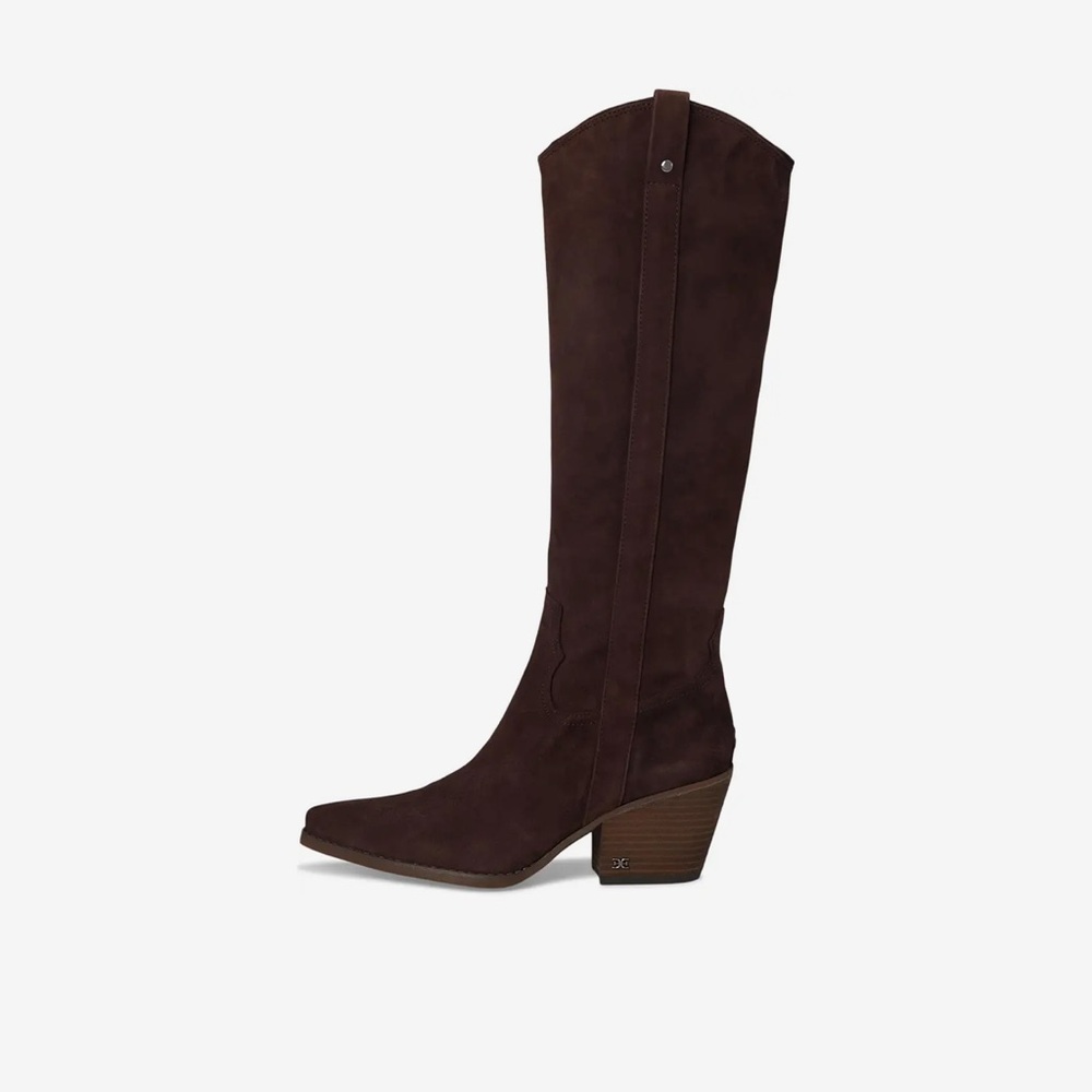 Sam Edelman Dark Brown Knee-High Heeled Boots